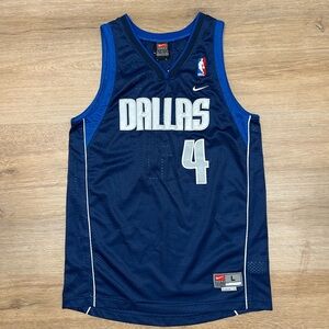 Vintage Nike Dallas Mavericks Michael Finley Jersey Navy #4 Youth Large Mens S